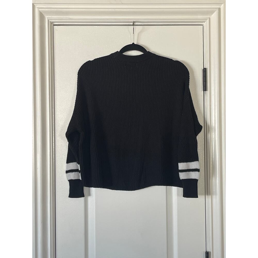 XS Cotton On RIB-KNIT SWEATER Black Size Oversized - Picture 4 of 4